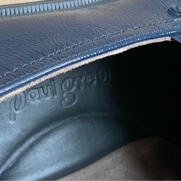 PAUL GREEN Loafer Blue Crinkle Patent Leather Samone US Size 8, Austria Size 5.5 - Picture 8 of 12